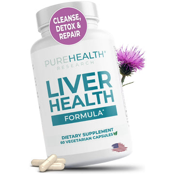 PureHealth Research – Herbal Blend with Milk Thistle, Curcumin & Dandelion – 90 Capsules