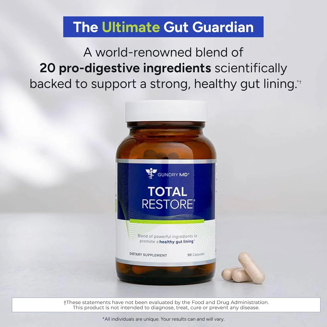 Gundry MD Total Restore – Daily Wellness Formula – 90 Capsules