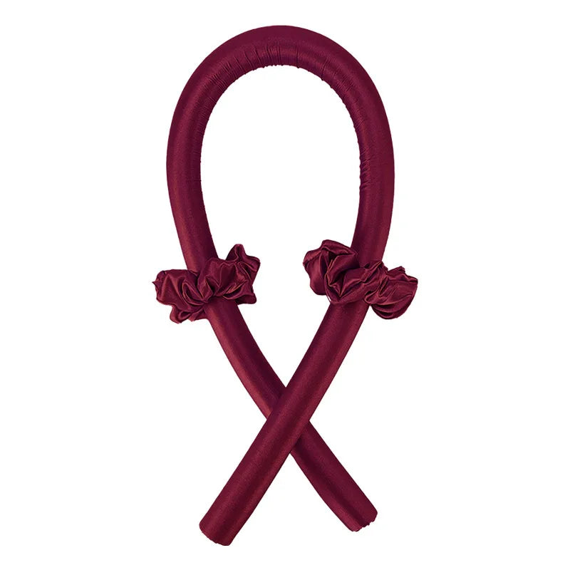 Heatless Curling Rod Headband Ribbon Silk Hairwear Curlers Lazy Curling No Heat Sleeping Soft Curler for Girl Woman Styling Tool