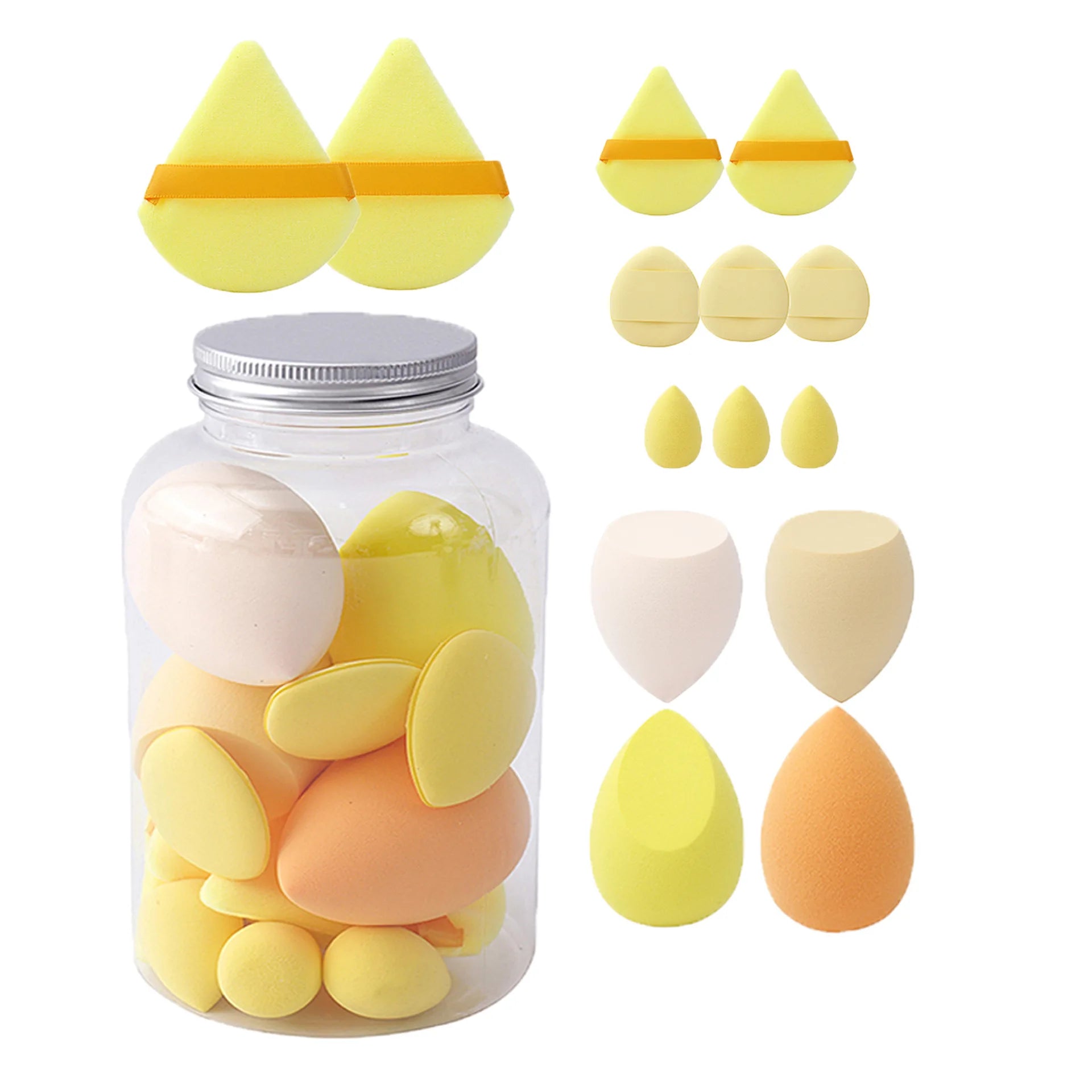 14Pcs Makeup Sponge Cosmetic Puff Foundation Sponges Blender Beauty Egg Powder Puffs Make Up Accessories Women Makeup Tools