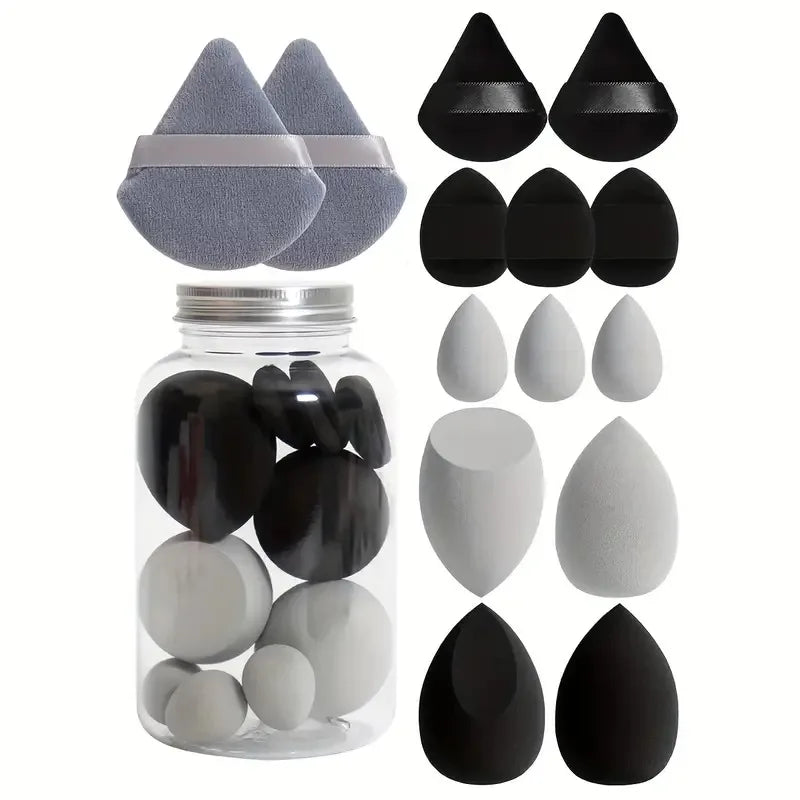 14Pcs Makeup Sponge Cosmetic Puff Foundation Sponges Blender Beauty Egg Powder Puffs Make Up Accessories Women Makeup Tools