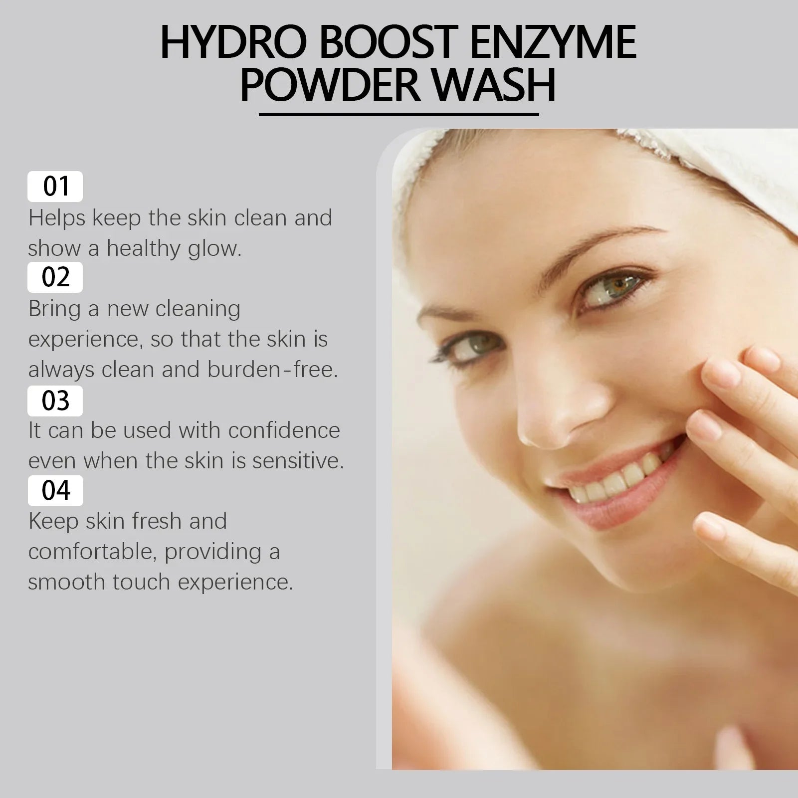 Enzyme Face Powder Wash Skin Oil Control Clean Facial Pores Remove Blackheads Pimples Refreshed Enzyme Face Cleanses Flour