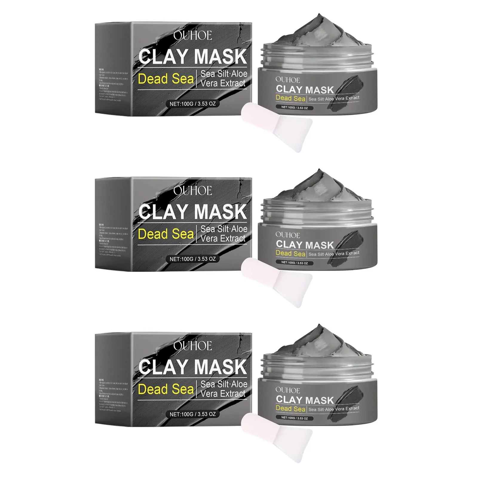 Deep Cleansing Face Mask Dead Sea Mud Brightening Facial Hydrating Oil Control Soothing Skin Repair Acne Blackhead Remover Mask