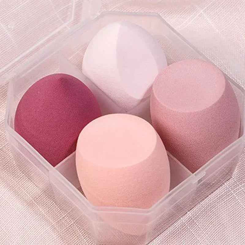 4Pcs Make Up Accessories Beauty Egg Cosmetic Puff Powder Foundation Sponges Puff Women Beauty Tools Makeup Sponge Blender