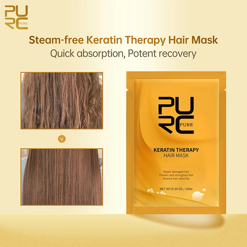 PURC 5 Seconds Magic Hair Mask Argan Oil Nourishing Smoothing Repair Damaged Frizz Masks Hair Care