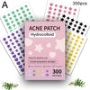 1400pcs Colorful Star Pimple Removal Sticker Invisible Breathable Hydrocolloid Acne Patch Anti-Acne Spots Marks Concealer Makeup