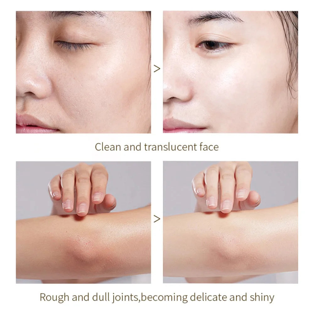 Orange Enzyme Exfoliating Gel, Cleansing Face Dead Skin Body Rub Mud Treasure facial cleanser