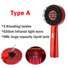 Deep Kneading Masssage Comb, Red Light Therapy Scalp Massager, Hair Growth Massage Scalp Brush, Head Medicine Applicator