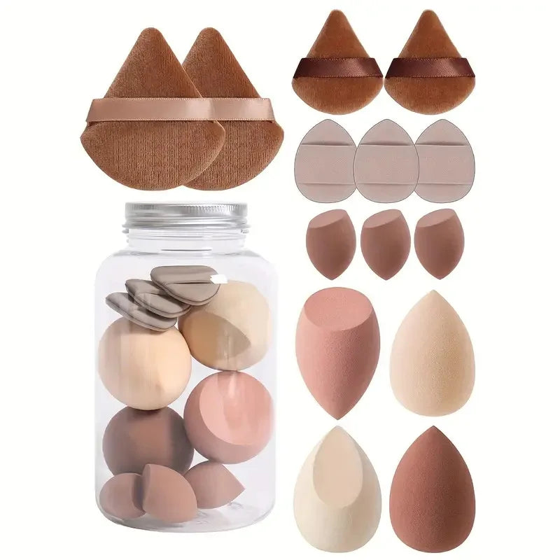 14Pcs Makeup Sponge Cosmetic Puff Foundation Sponges Blender Beauty Egg Powder Puffs Make Up Accessories Women Makeup Tools