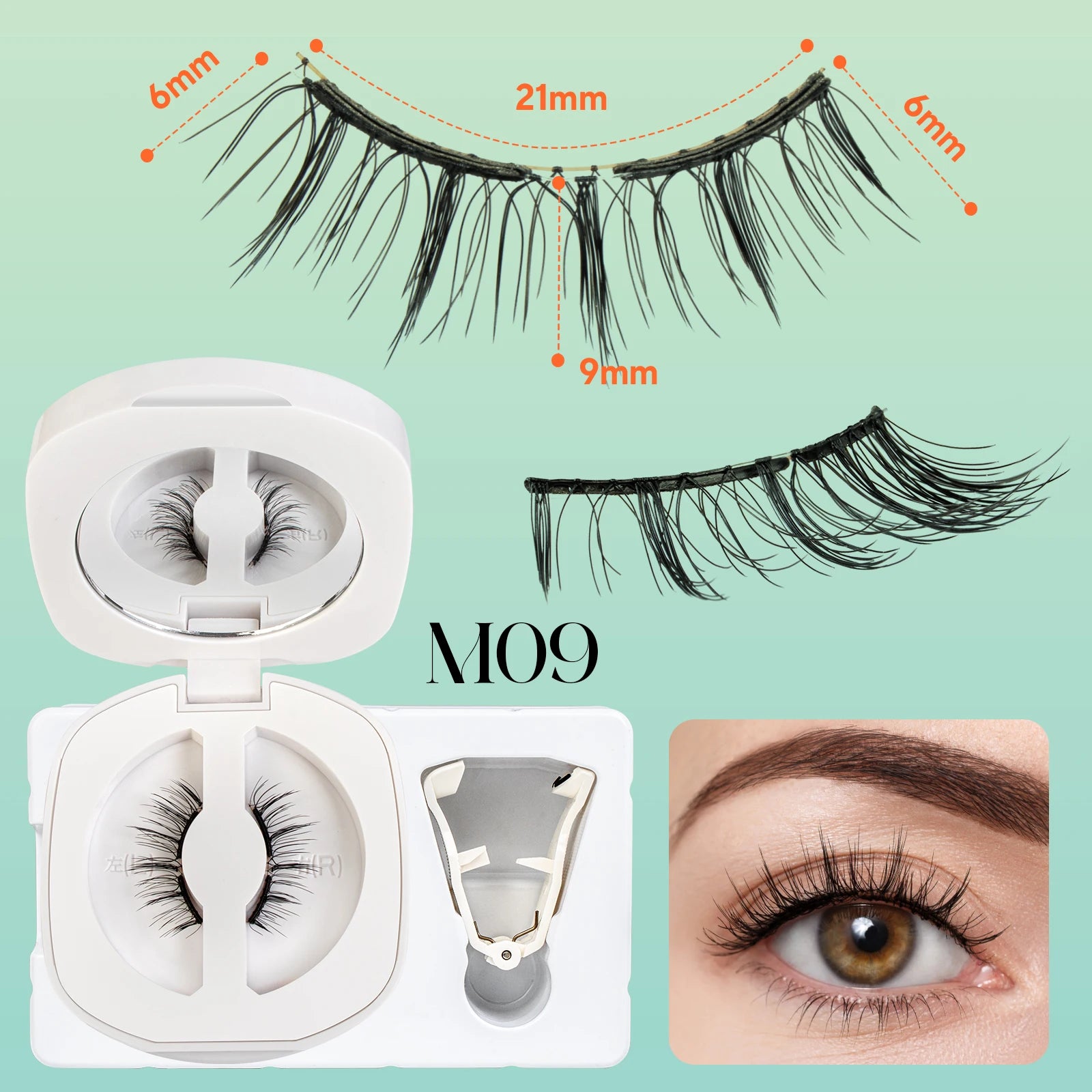 VYRILA Soft Magnetic Eyelashes No Glue Needed Reusable Natural Look 3D Lashes Easy Apply Soft Magnetic Lashes Kit for Eye Makeup