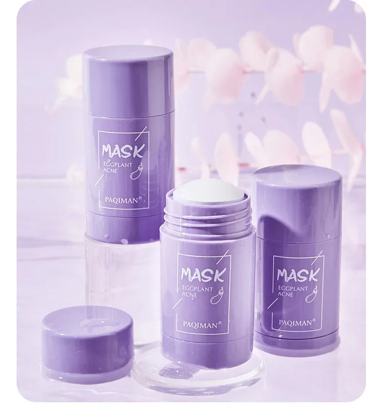 Green Tea Mask Stick Remove Blackheads Acne Deep Cleansing Purifying Clay Mask Oil Control Solid Mask Moisturizing Skin Care